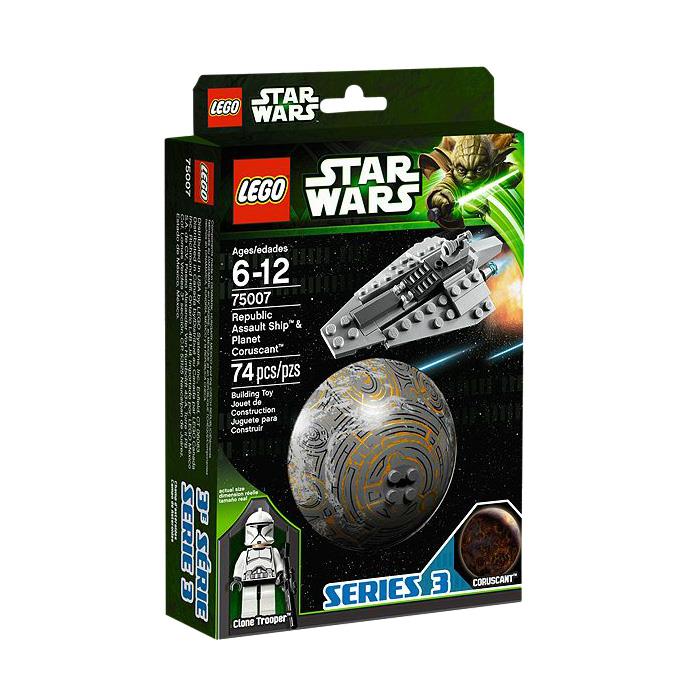 Lego Star Wars Republic Assault Ship & Coruscant 75007
