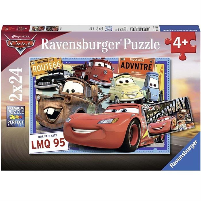 Ravensburger WD Cars Puzzle 2x24 Parça 78196