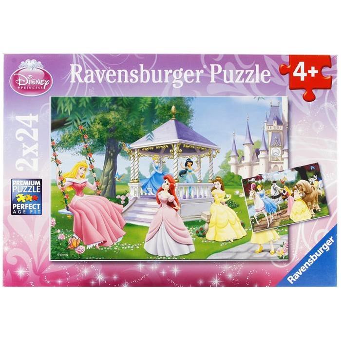 Ravensburger 2x24 Puz WD Büyülü Prensesler Puzzle