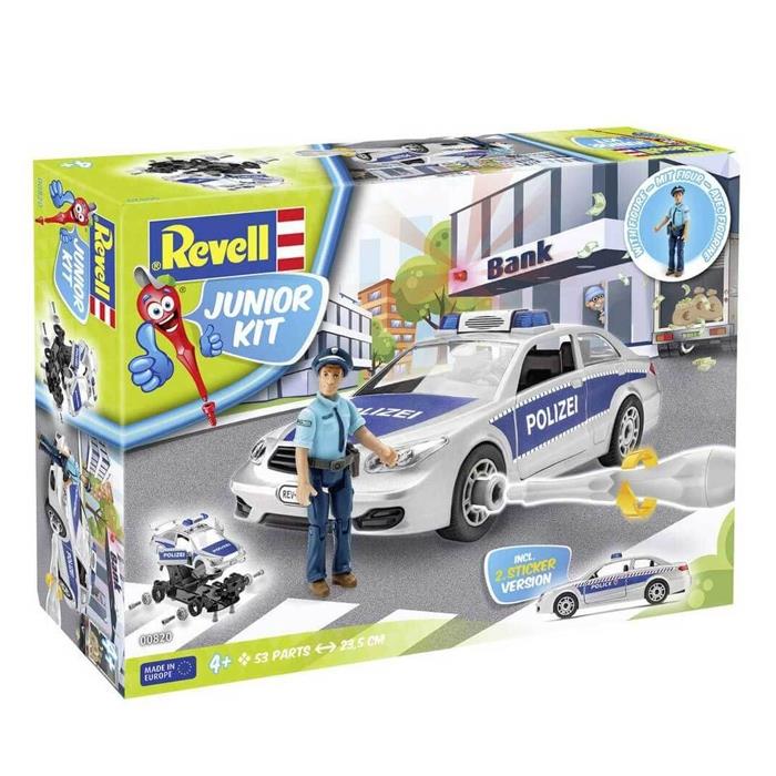 Revell Junior Kit 1:20 Figürlü Polis Arabası 00820