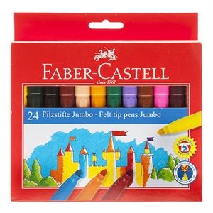 Faber Castell Jumbo Keçeli Kalem 24 Renk 554324