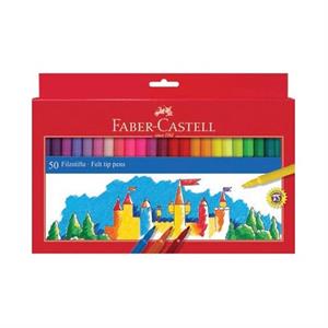 Faber Castell 554250 Keçeli Kalem UniColor 50'li