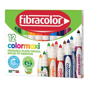 Fibracolor Colormaxi Jumbo Keçeli Kalem 12'li