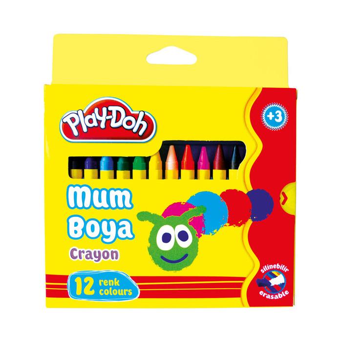 Play-Doh Crayon Mum Boya 12'li