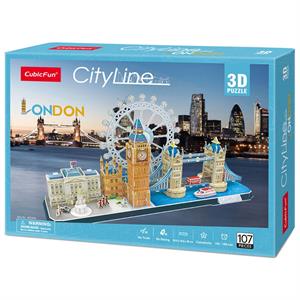 Cubic Fun 3D Puzzle City Line London 107 Parça