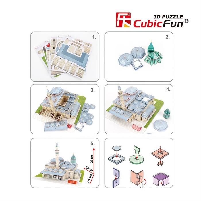 Cubic Fun 3D Puzzle Mevlana Müzesi 116 Parça