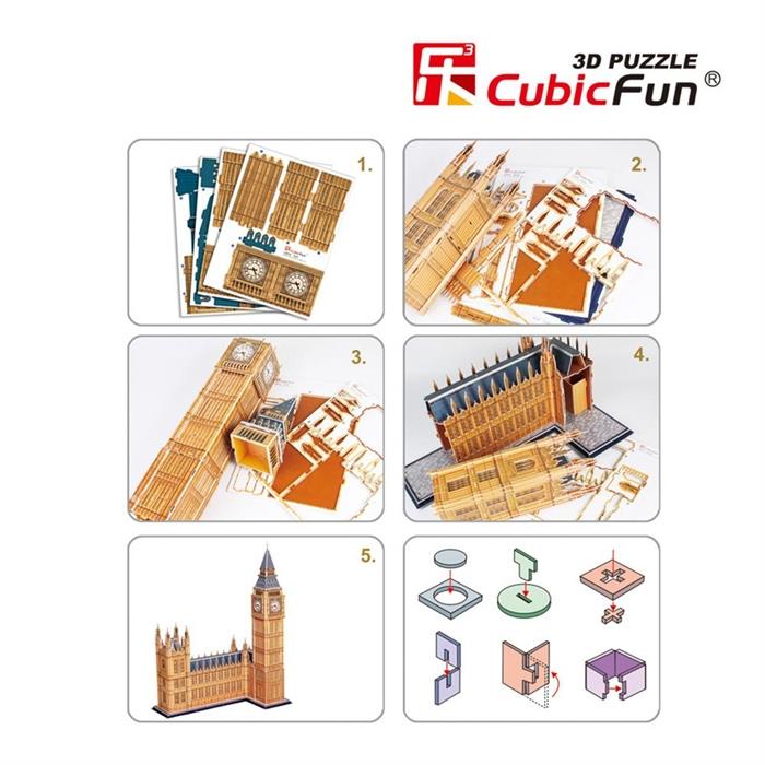 Cubic Fun 3D Puzzle Big Ben Saat Kulesi 117 Parça