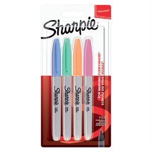 Sharpie Fine Permanent Markör Pastel Renkler 4'lü Bl 2065402