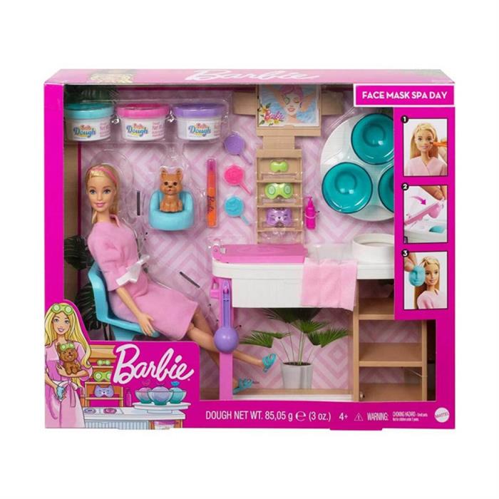 Barbie Yüz Bakımı Yapıyor Oyun Seti GJR84 