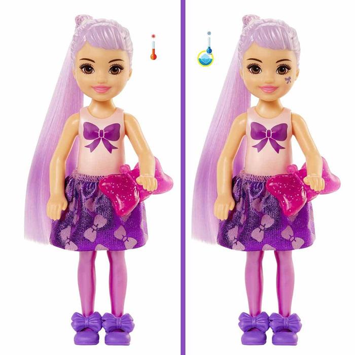 Barbie Color Reveal Renk Değiştiren Işıltılı Sürpriz Chelsea Bebekler Serisi 1 GWC59