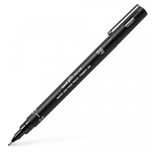 Uni Pin Akrilik Uçlu Teknik Çizim Kalemi Siyah 0.6 mm