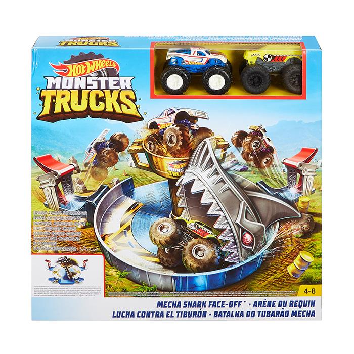 Hot Wheels Monster Trucks Mecha Köpek Balığı Çarpışması Oyun Seti FYK14