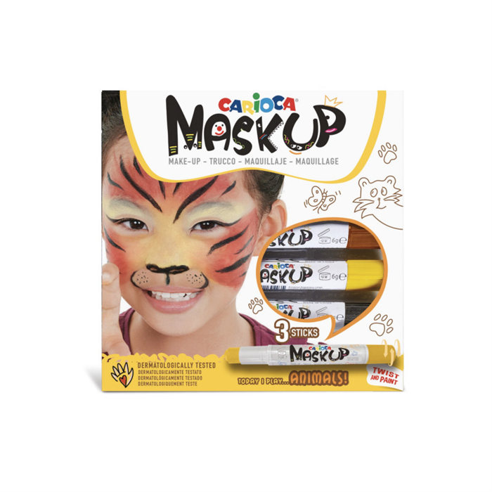Carioca Mask Up Yüz Boyası 3 Renk Hayvanlar 43048