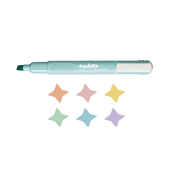 Carioca Pastel Renk İşaretleme Kalemi 6'lı 43033 - Fosforlu Kalemler