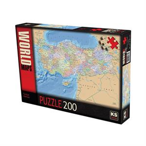 Ks Games Puzzle Türkiye Haritası 200 Parça 11331