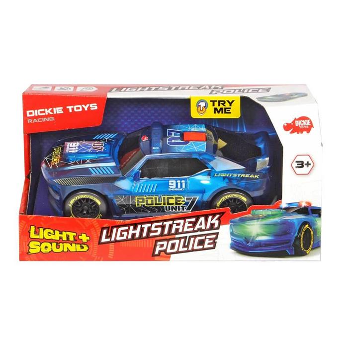 Lightstreak Polis Sesli ve Işıklı Yarış Araba 20 cm
