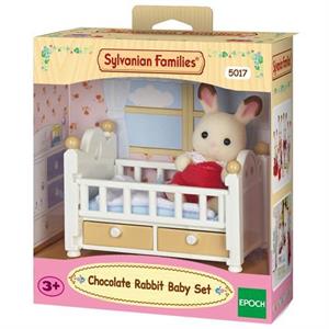 Sylvanian Families Çikolata Kulaklı Tavşan Bebek ve Yatağı 5017