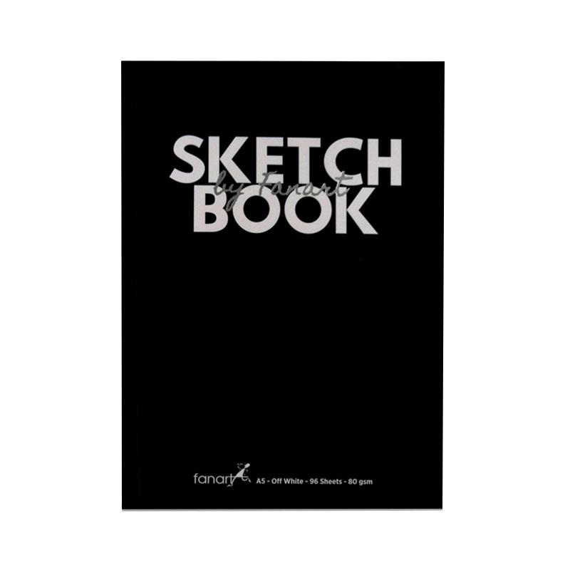 Fanart Acedemy Sketch Book Siyah Sert Kapak A5 96 Yp 80 gr