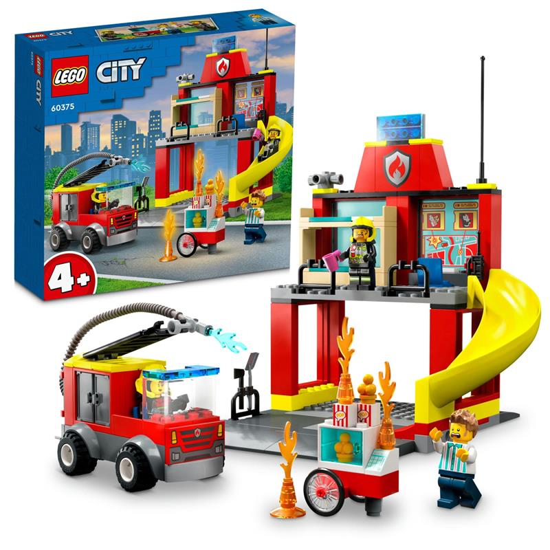 Lego City İtfaiye Merkezi ve İtfaiye Kamyonu 60375