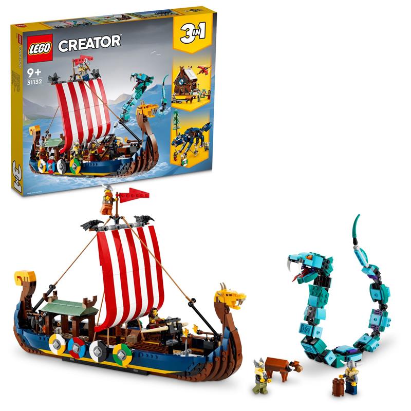 Lego Creator Viking Gemisi ve Midgard Yılanı 31132