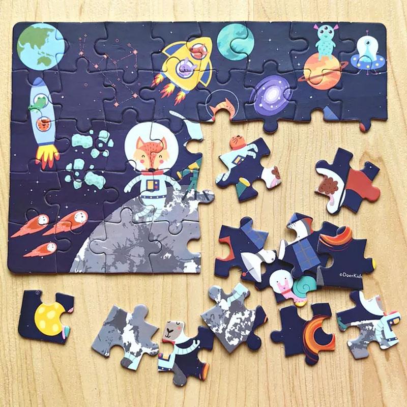 DoerKids Uzay Boşluğu Mini Puzzle 40 Parça