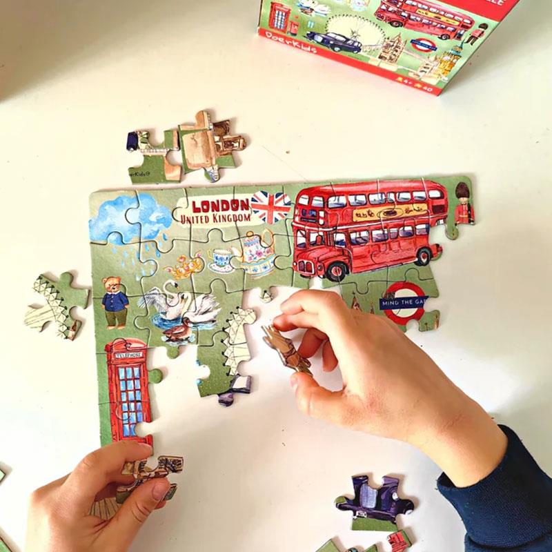 DoerKids London Mini Puzzle 40 Parça