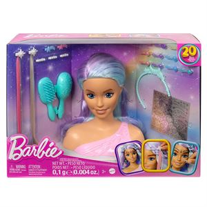Barbie'nin Renkli Saçlı Büstü ve Aksesuarları HMD82